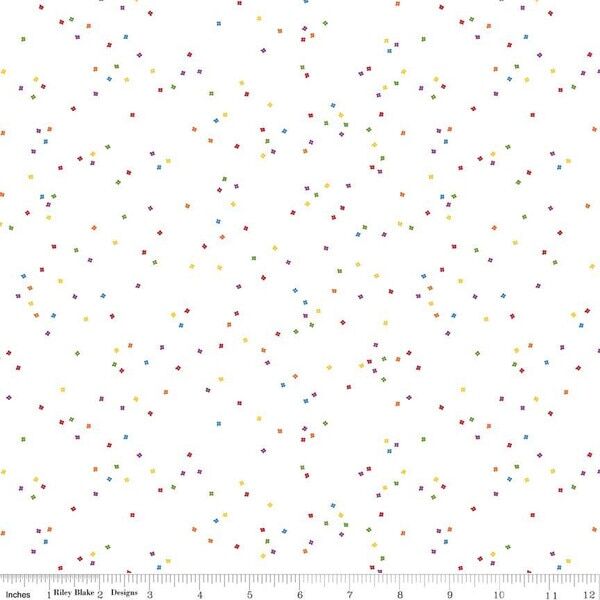 Blossom in Rainbow on White