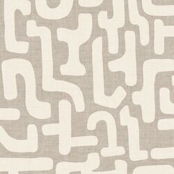 Large Geometric in Dove Grey