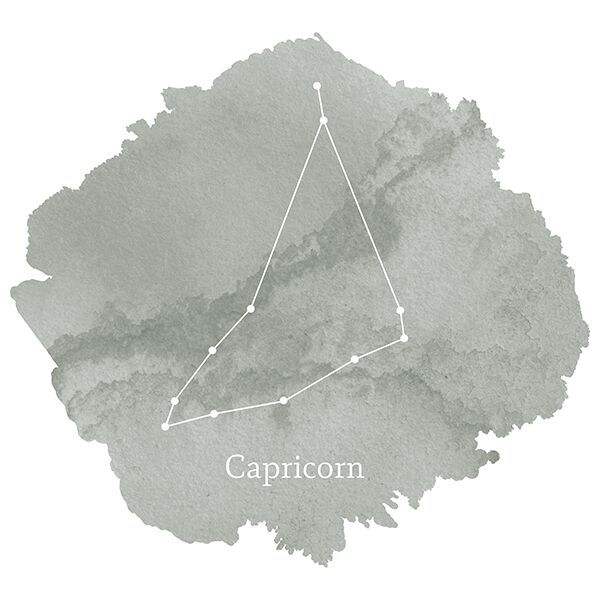 Capricorn Sign Panel in Sage