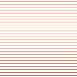 Small Garden Stripe in Heart Red on White