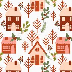 Festive Town in Holiday