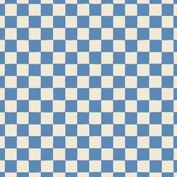 Retro Checkerboard in Blueberry