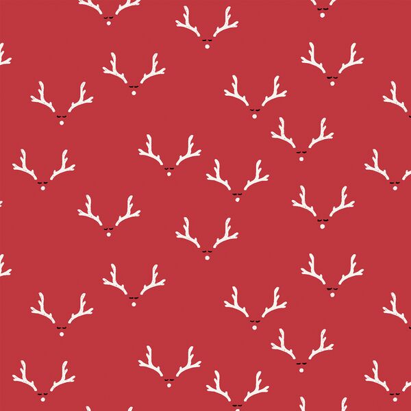 Antlers in Poinsettia
