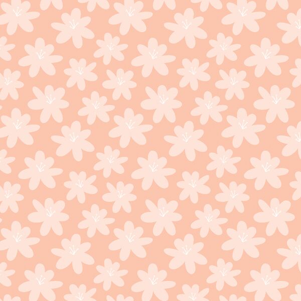 Ocean Floral in Light Coral