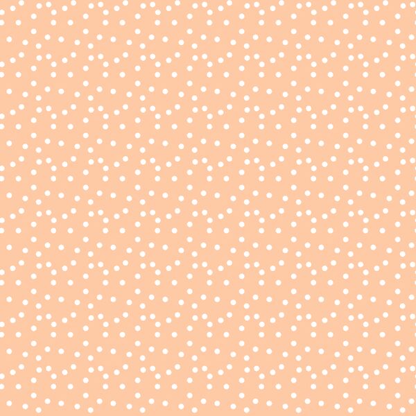 Spring Polka Dots in Peach