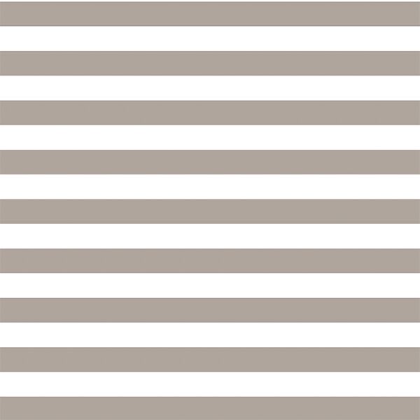Horizontal Candy Stripe in Taupe