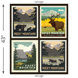 Rocky Mountain Pillow Panel (2019)