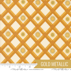 Plaid Sunshine in Golden Metallic