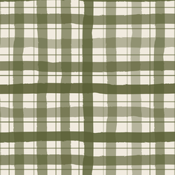 Large Gingham in Vintage Evergreen