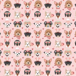 Adoring Pups in Valentine