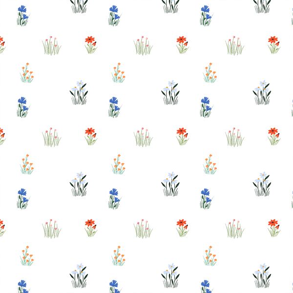Wildflowers in White
