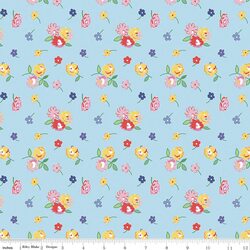 Floral Toss in Blue