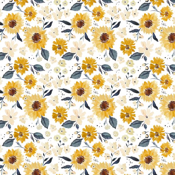 Little Sunflower Girl in Cream