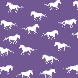 Horse Silhouette in Ultra Violet