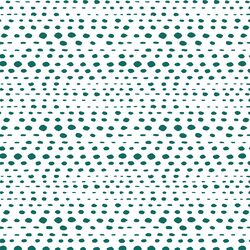 Little Skipping Stones in Emerald on White