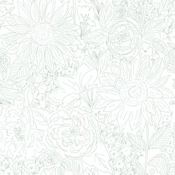 Paperie in Sage Green on White