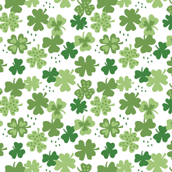 Shamrocks in White