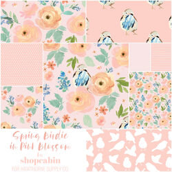 Spring Birdie Fat Quarter Bundle in Pink Blossom