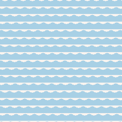 Ruffle Stripe in Blue