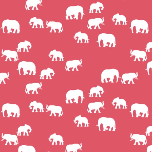 Elephant Silhouette in Passion