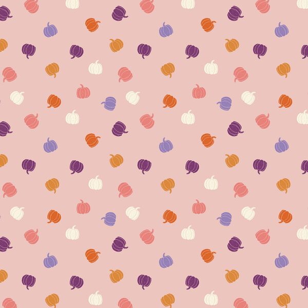 Pumpkin Polkadot in Pink Aster