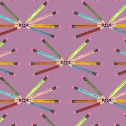 Pencil Fans in Wisteria