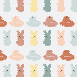 Bunnies and Chicks in Boho