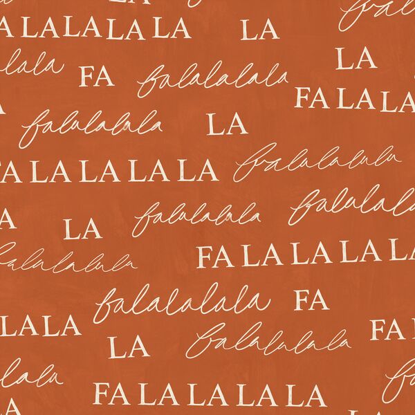 Falalala in Brushed Rust Red