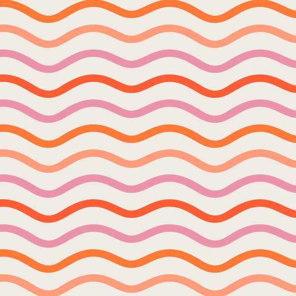 Wave Stripe in Valentine