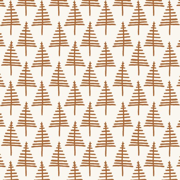 Pine Valley in Gingerbread on Ivory