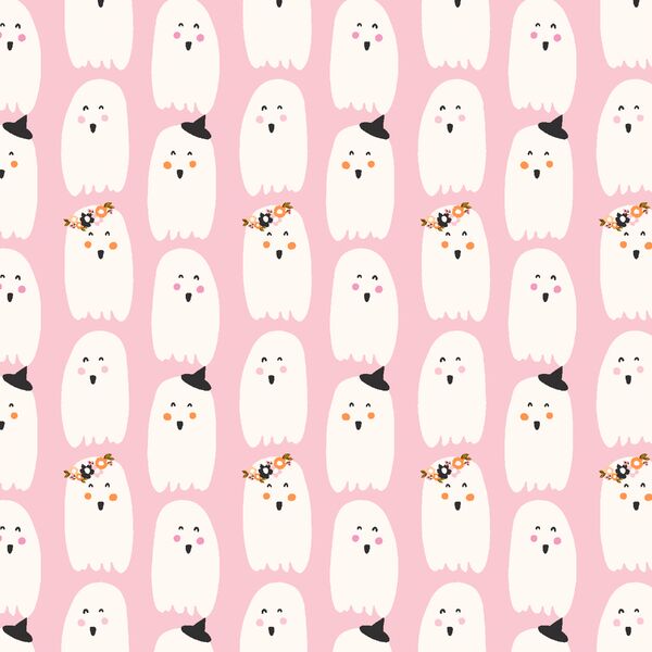 Ghosts in Bubblegum Pink