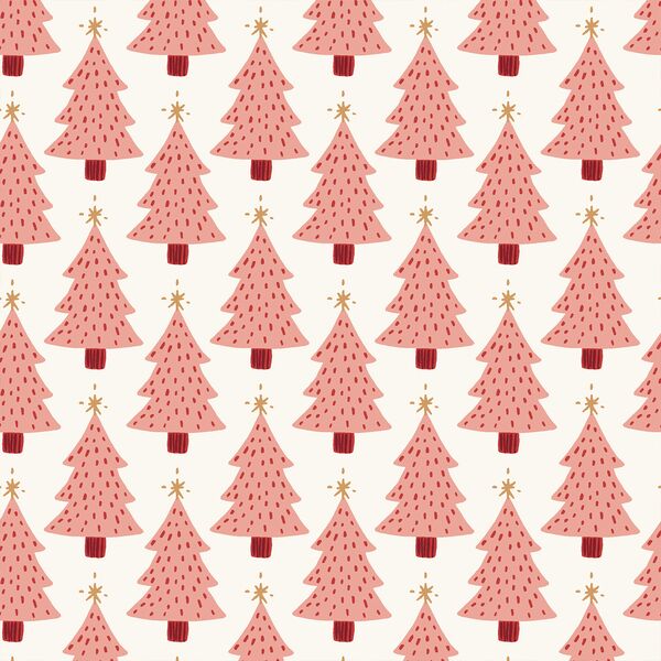 Christmas Tree in Coral Pink