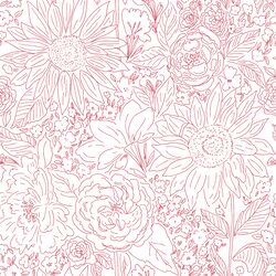 Paperie in Deep Cranberry on White