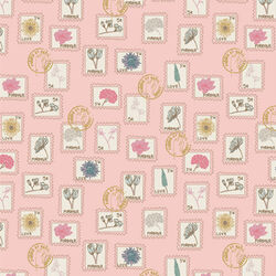Floral Postage in Rose