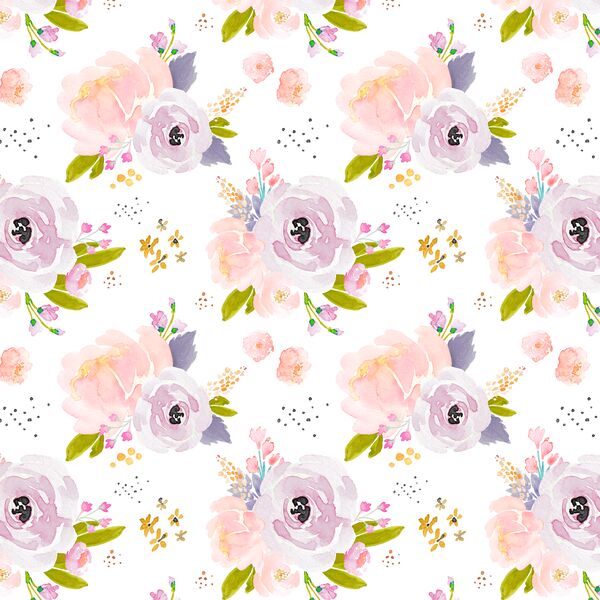 Corsage Floral in Peachy Plum