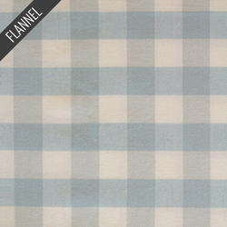 Buffalo Plaid Mini Flannel in Clouds