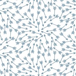 Arrows in Marine on White