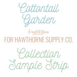 Cottontail Garden Sample Strip