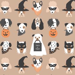 Halloween Pups in Autumn Brown