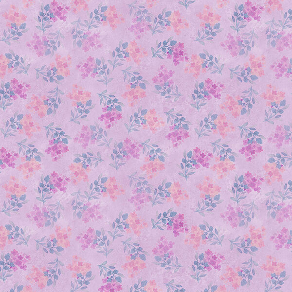 Flower Stamps in Light Purple