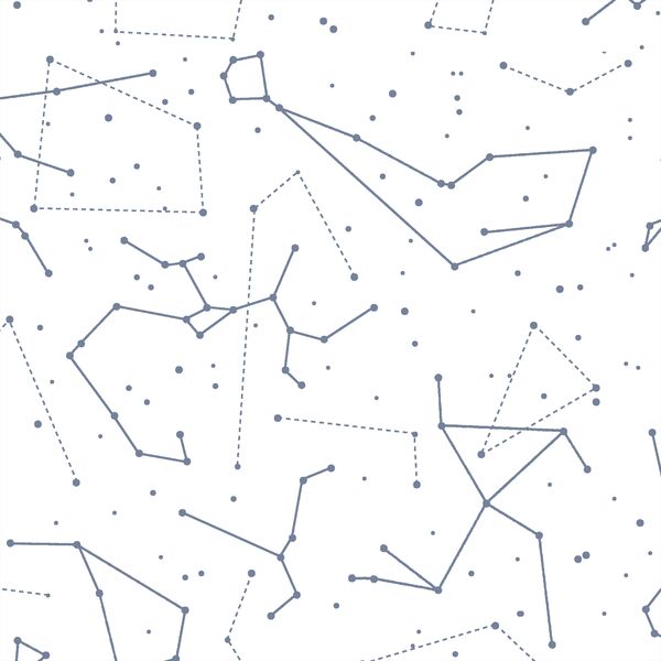 Star Charts in Dove on White