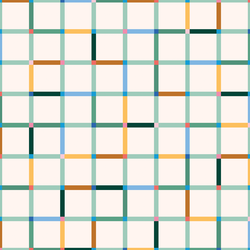 Playful Grid in Cream