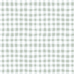 Organic Gingham in Meadow Green
