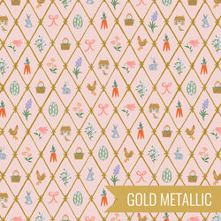 Lattice in Blush Metallic