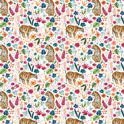 Little Blooming Tiger in White