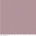 1/8" Stripe in Sangria on Ivory