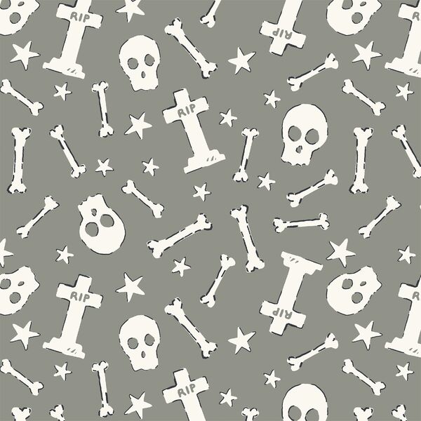 Spooky Bones in Smoky Sage Green