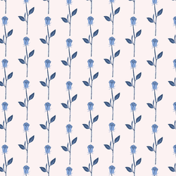 Rose Stripe in True Blue
