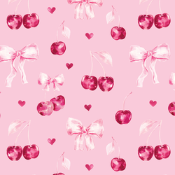 Ribbon Cherries in Camilla Pink