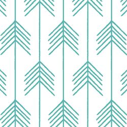 Vanes in Seafoam on White